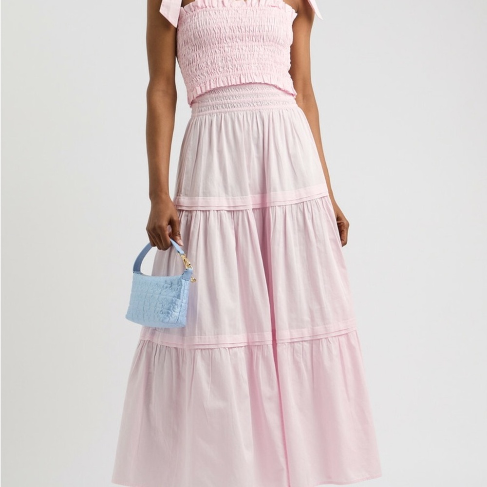 Loveshackfancy Pink Maxi Skirt set